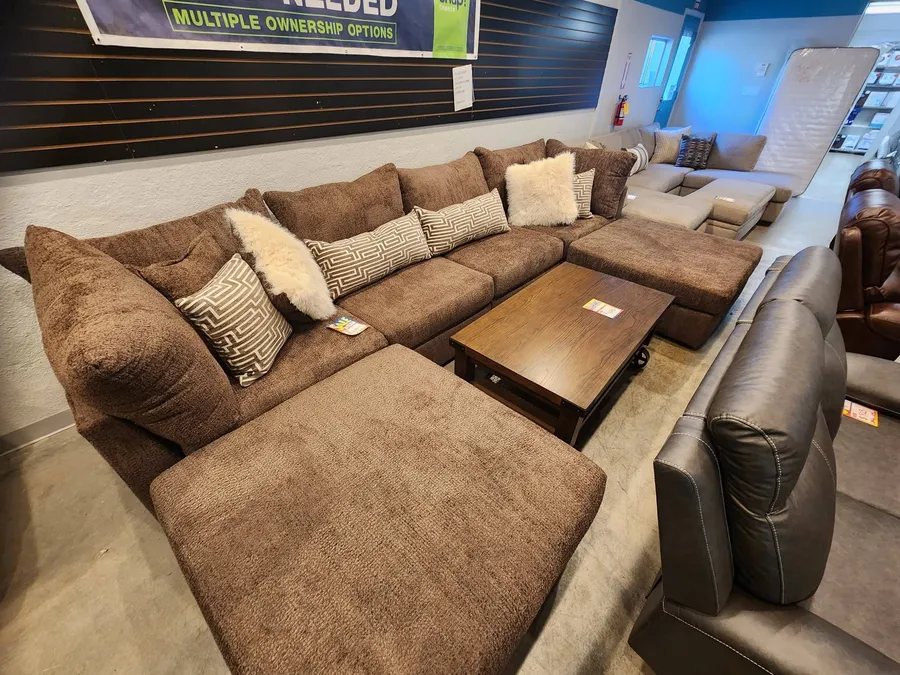 Sectionals — fabric & leather